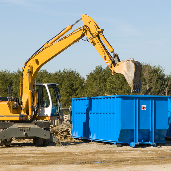 can i choose the location where the residential dumpster will be placed in Corunna